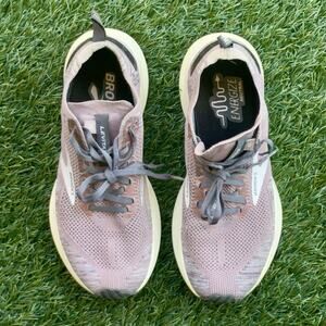 Brooks Levitate 4 Running Shoes Primrose Pink Mauve Gray Knit Energize Size W7.5